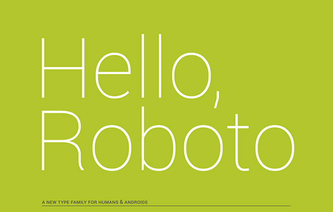 Matías Duarte y #Roboto, el nuevo font de #Android